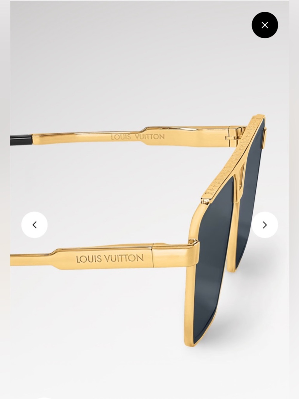 LOUIS VUITTON 1.1 Evidence Metal Square Sunglasses - Picture 5 of 17